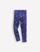 Boden Fun Leggings - Starboard Blue Multi Hearts