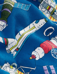 Boden Everyday Printed Sweatshirt - Kingfisher Blue Satellites