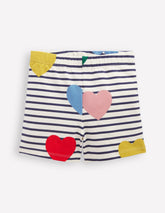 Boden Cartwheel Shorts - Multi Heart Stripe