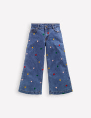 Boden Wide Leg Pants - Mid Vintage Denim Hearts