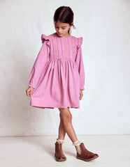Boden Lace Trim Jersey Dress - Formica Pink