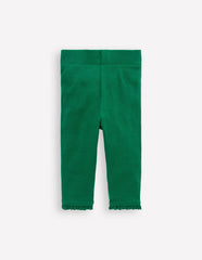 Boden Ribbed Leggings - Jewel Green