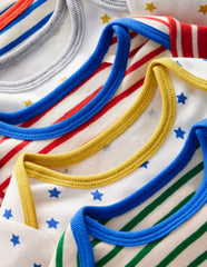 Boden Striped 5 Pack Bodies - Multi Stripes/Stars