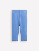 Boden Ribbed Leggings - Forget Me Not Blue
