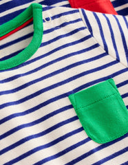 Boden Twin Pack T-shirt - Blue/White Stripe