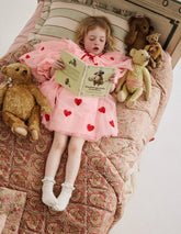 Boden Tiered Tulle Dress - Chalk Pink Hearts