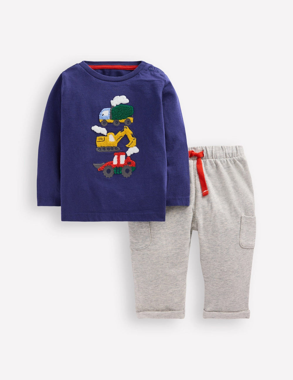 Boden Jersey Overalls Play Set - Blue Vehicles