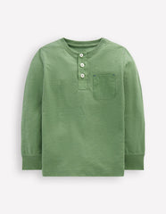 Boden Everyday Henley T-shirt - Newt Green