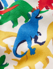 Boden Snug Short John Pajamas - Multi Dinos