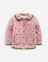 Boden Pretty Cord Collar Jacket - Vintage Pink Ditsy