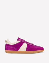 Boden Erin Retro Tennis Trainers - Regal Purple