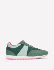 Boden Retro Runner Trainer - Green