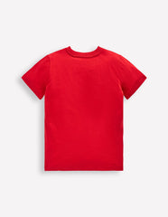 Boden Glow - In - The - Dark T-shirt - Poppy Red Satellite