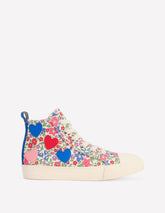 Boden Canvas High Tops - Floral Hearts