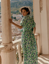 Boden Alexa Maxi Shirt Dress - Rich Emerald, Ornate Vine