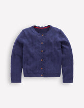 Boden Everyday Scalloped Cardigan - College Navy