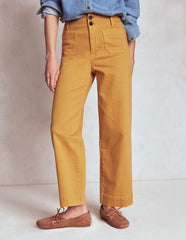 Boden Primrose Patch Pocket Pants - Golden Rye