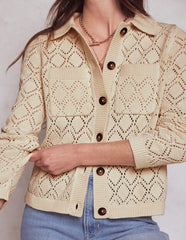 Boden Astrid Knitted Shirt - Warm Ivory