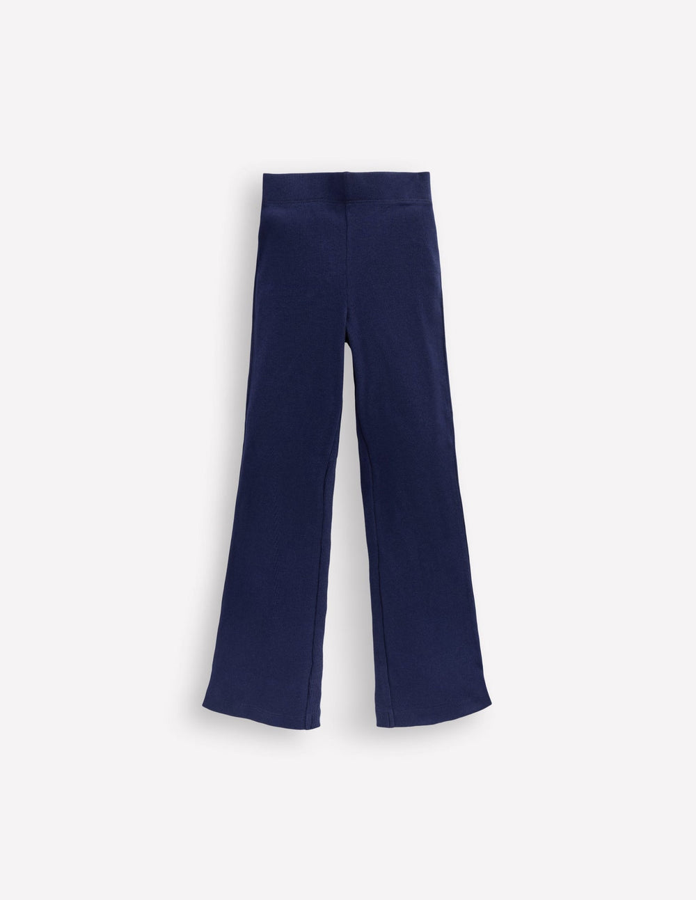 Boden Ribbed Flare Leggings - College Navy
