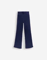 Boden Ribbed Flare Leggings - College Navy