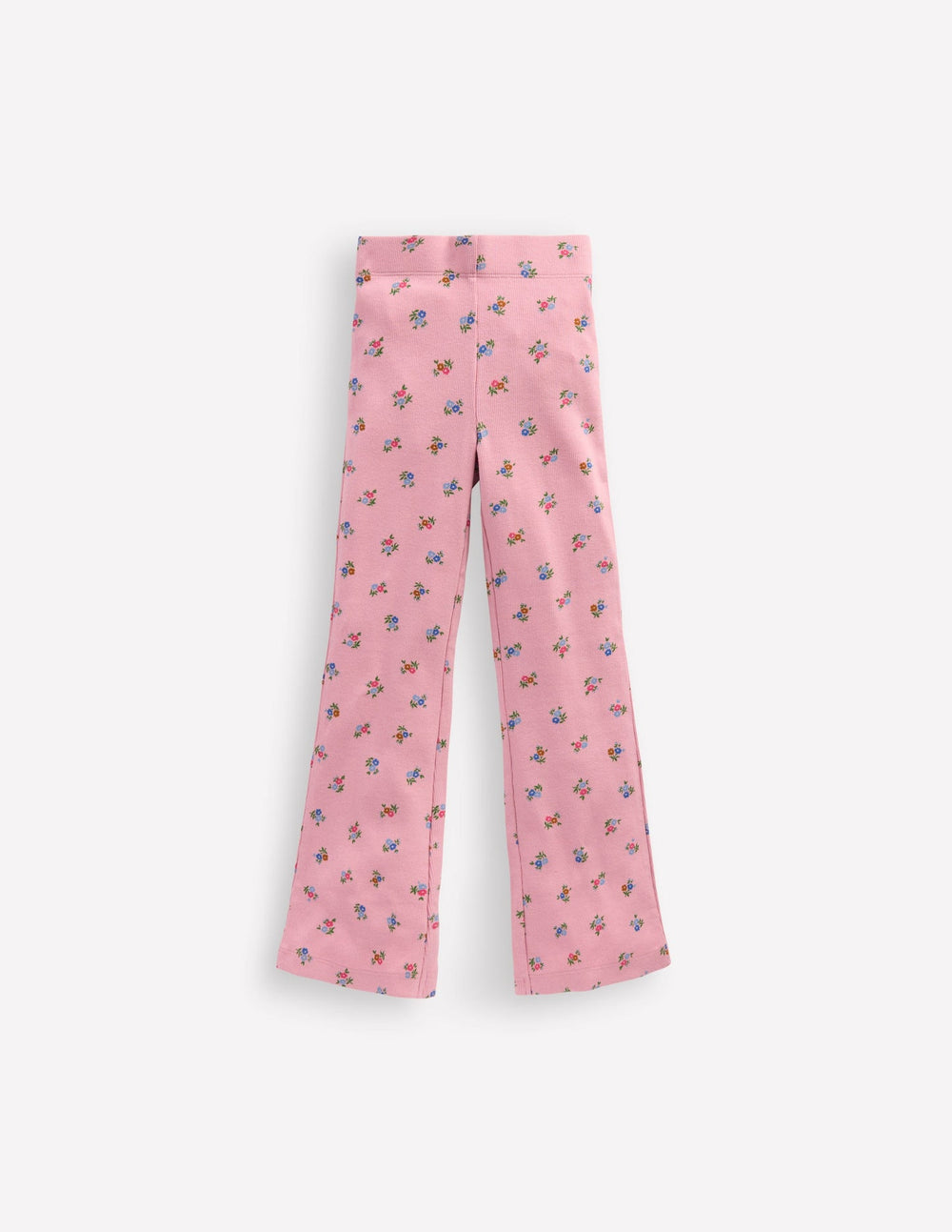 Boden Ribbed Flare Leggings - Vintage Pink Spaced Ditsy