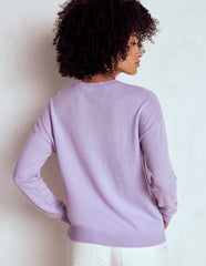 Boden Lydia Cashmere Jumper - Purple Heart