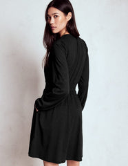 Boden Sarah Short Jersey Dress - Black