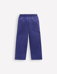Boden Bobbie Appliqué Joggers - Starboard Blue Hearts