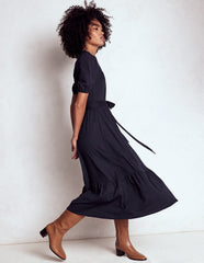 Boden Lorelei Broderie Jersey Dress - Navy