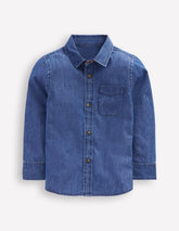 Boden Denim Shirt - Mid Vintage Denim (Mid Wash)