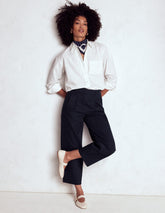 Boden Bloomsbury Cotton Pants - NAVY