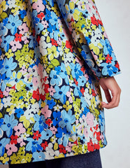 Boden Wells Waterproof Hooded Coat - Multi, Flowerbed Cluster