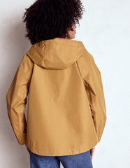 Boden Cropped Rain Mac - Hazelnut Brown