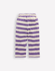 Boden Towelling Pants - Soft Ivory/Aster Purple