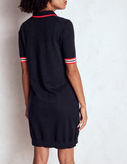 Boden Tipped Henley Dress - Navy