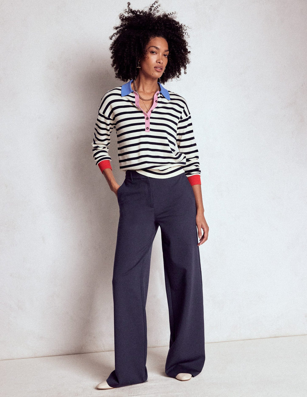 Boden Belgravia Ponte Pants - Navy
