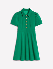 Boden Nicolette Ponte Shirt Dress - Bear Grass