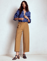 Boden Bloomsbury Cotton Pants - Camel