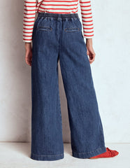 Boden Pull - on Denim Pants - MID WASH