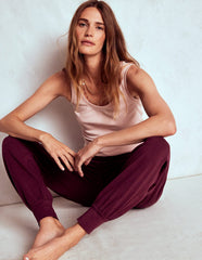 Boden Hareem Jersey Sweatpants - Deep Wisteria