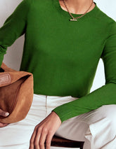 Boden Emilia Cotton Crew Sweater - Promenade Green