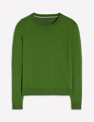 Boden Emilia Cotton Crew Sweater - Promenade Green
