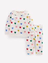 Boden Sweatshirt Play Set - Multi hearts