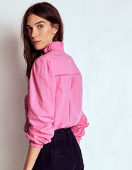 Boden Helena Cotton Dobby Top - Rose Bloom