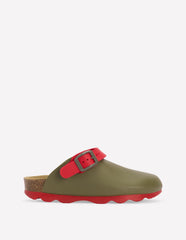 Boden Colourblock Clogs - Bottle Green