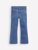 Boden Denim Kick Flare Pants - Denim Hearts