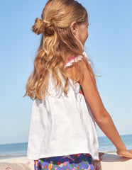 Boden Crochet Tank Top - White