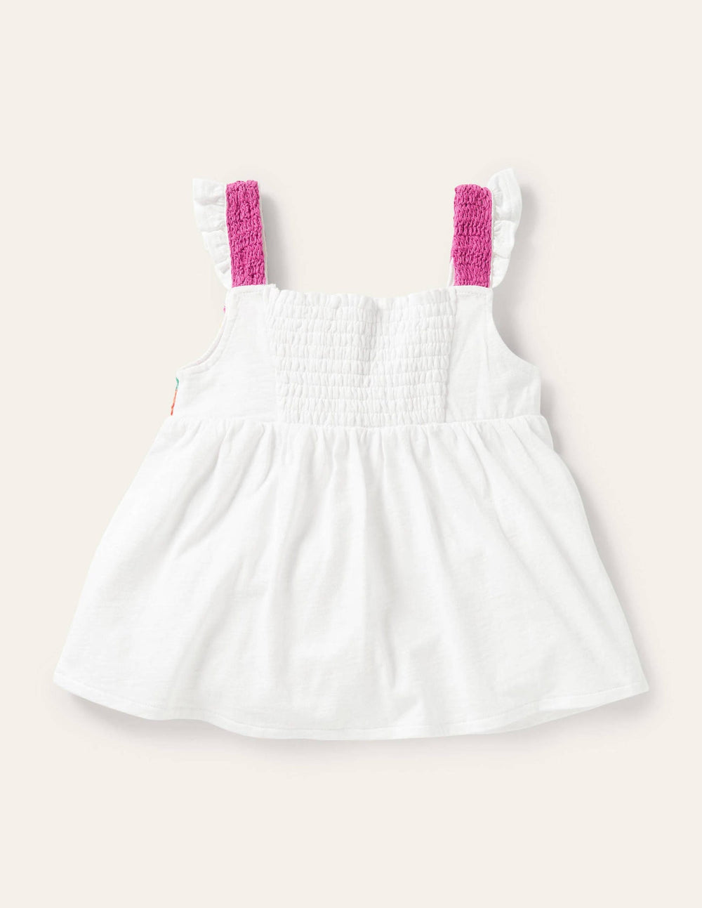 Boden Crochet Tank Top - White