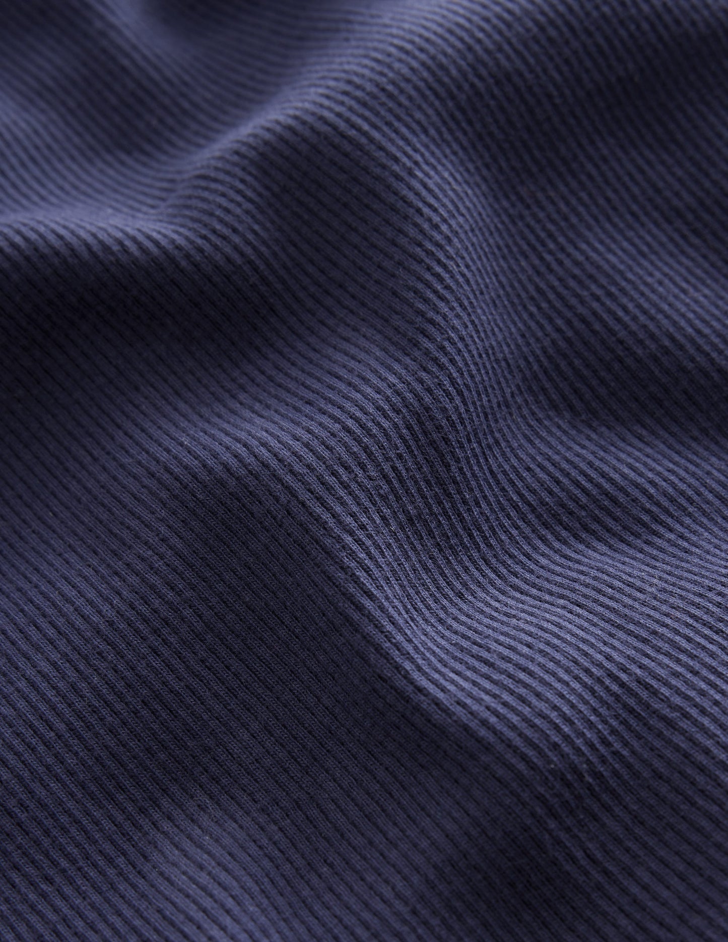 Boden Ribbed Long Sleeve T-shirt - Starboard Blue