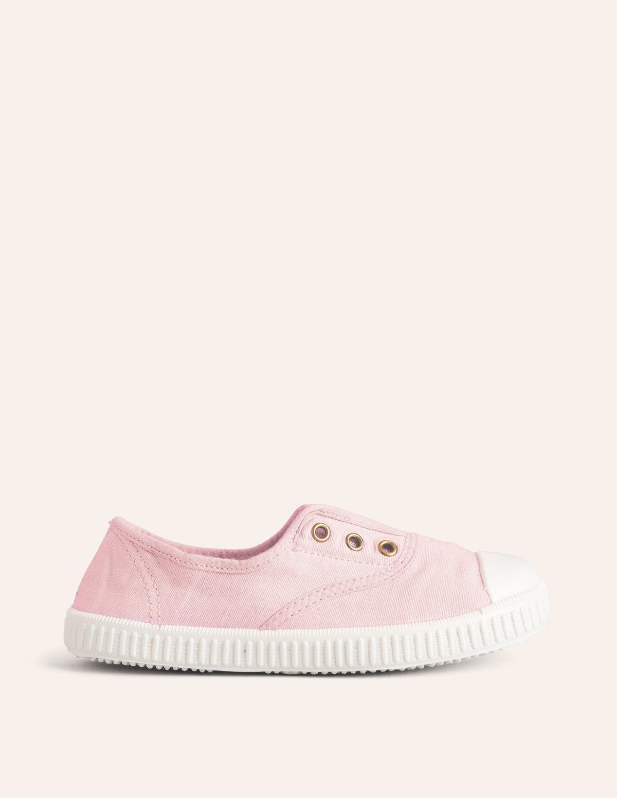 Boden Laceless Canvas Pull - ons - Cameo Pink